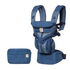 Ergobaby Omni 360-Babytrage Cool Air Mesh Alleskönner - Blue Blooms